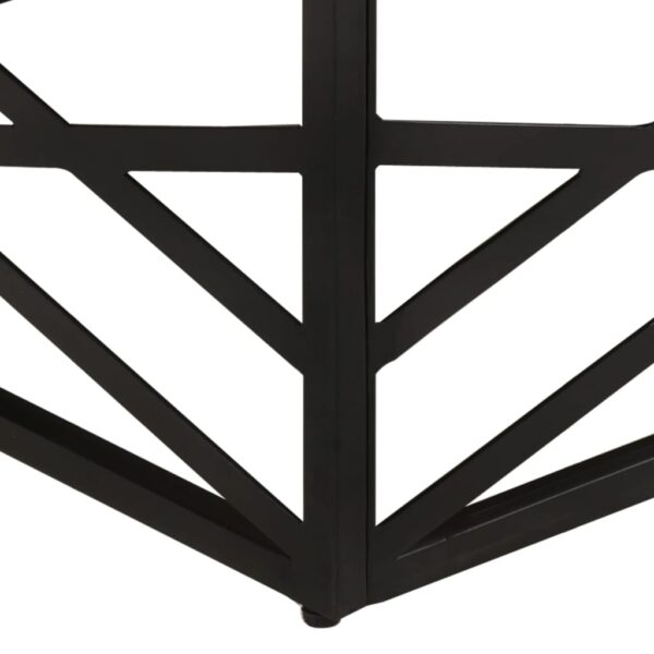 vidaXL Coffee Table 68x68x35 cm Solid Mango Wood - Image 4