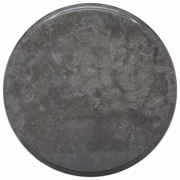vidaXL Table Top Black Ø40x2.5 cm Marble - Image 1