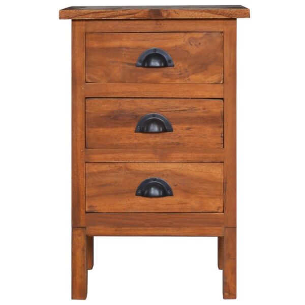 vidaXL Bedside Cabinet 40x35x60 cm Solid Teak Wood - Image 4