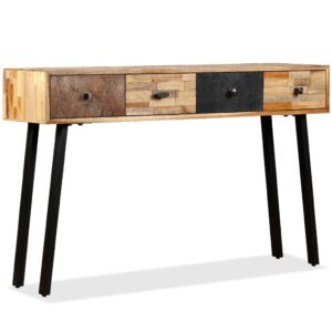 vidaXL Console Table 120x30x76 cm Solid Reclaimed Teak