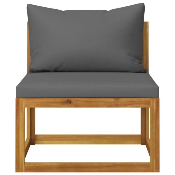 vidaXL 10 Piece Garden Lounge Set with Cushion Solid Acacia Wood - Image 7