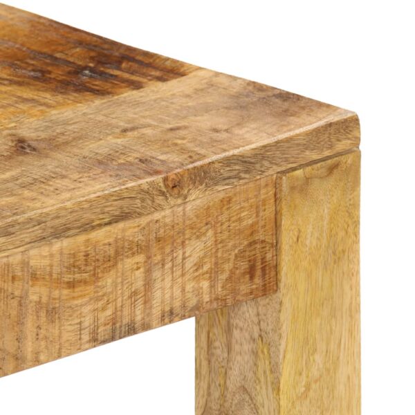 vidaXL Coffee Table 80x80x40 cm Solid Mango Wood - Image 4