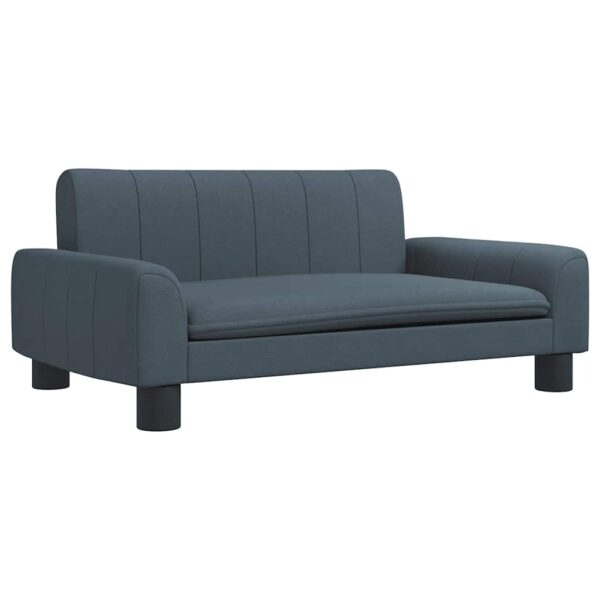 vidaXL Dog Bed Dark Grey 70x45x30 cm Fabric - Image 2