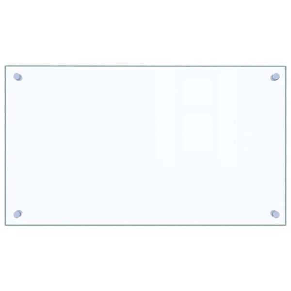 vidaXL Kitchen Backsplash Transparent 70x40 cm Tempered Glass - Image 2