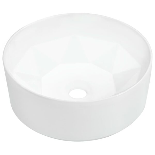 vidaXL Wash Basin 36x14 cm Ceramic White - Image 2