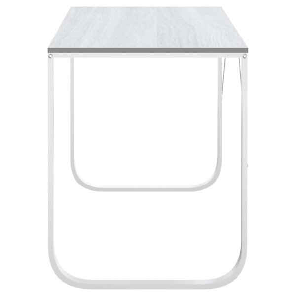 vidaXL Computer Desk White 110x60x73 cm Engineered Wood - Image 4