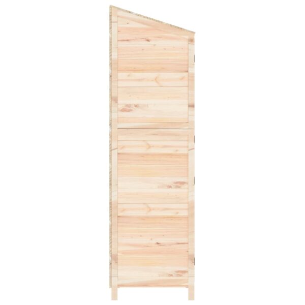 vidaXL Garden Shed 55x52x174.5 cm Solid Wood Fir - Image 5