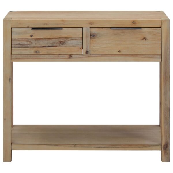 vidaXL Console Table 82x33x73 cm Solid Acacia Wood - Image 4