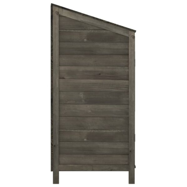 vidaXL Garden Shed Anthracite 102x52x112 cm Solid Wood Fir - Image 5
