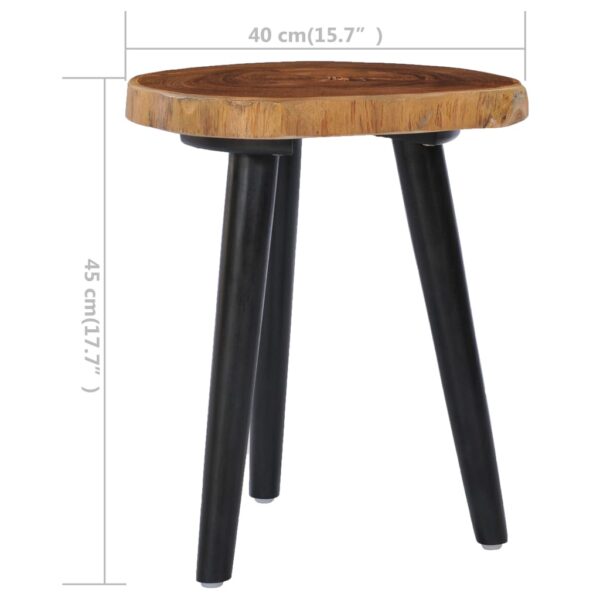 vidaXL Coffee Table 40x45 cm Solid Teak - Image 5