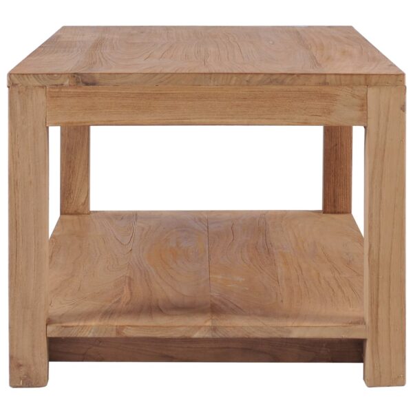 vidaXL Coffee Table 100x50x40 cm Solid Teak Wood - Image 3