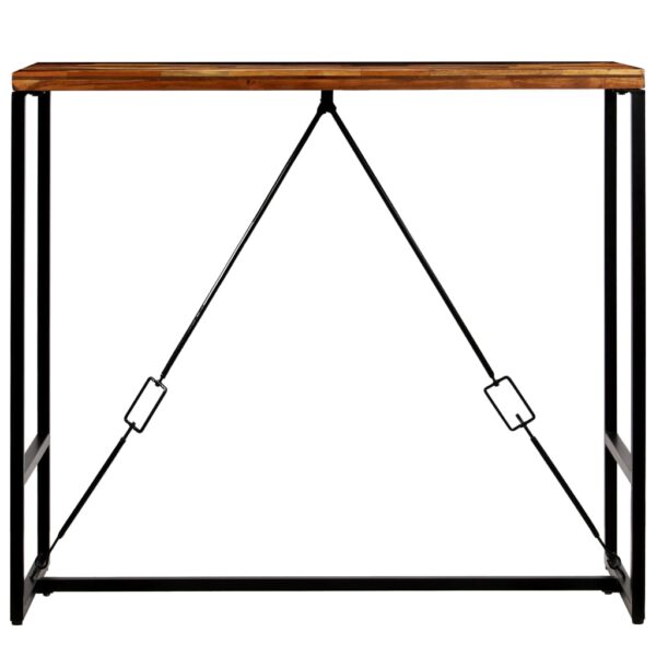 vidaXL Bar Table Solid Reclaimed Wood 120x60x106 cm - Image 3