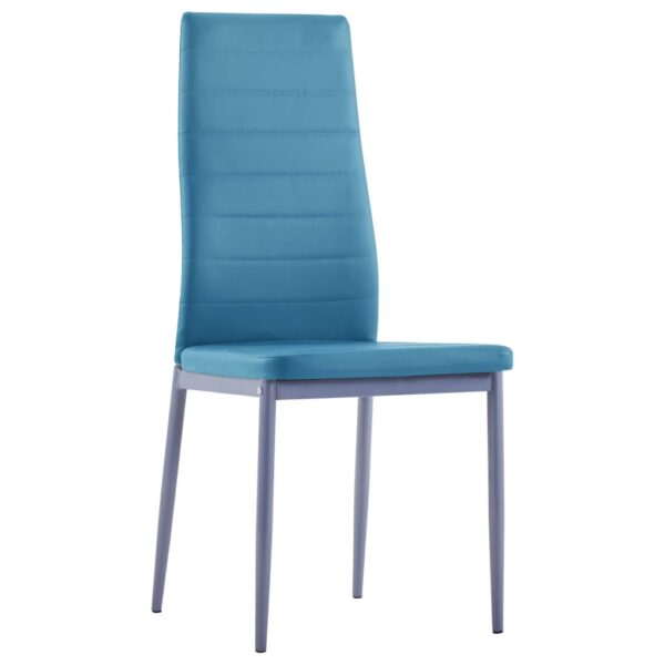 vidaXL Five Piece Dining Set Blue - Image 7