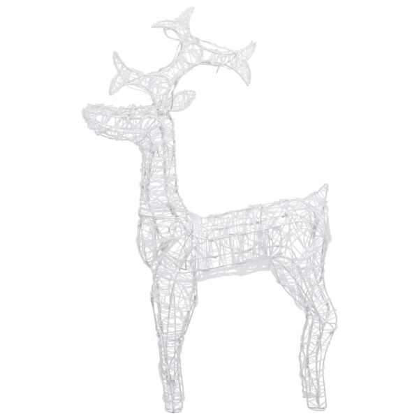 vidaXL Reindeer Christmas Decoration 90 LEDs 60x16x100 cm Acrylic - Image 4