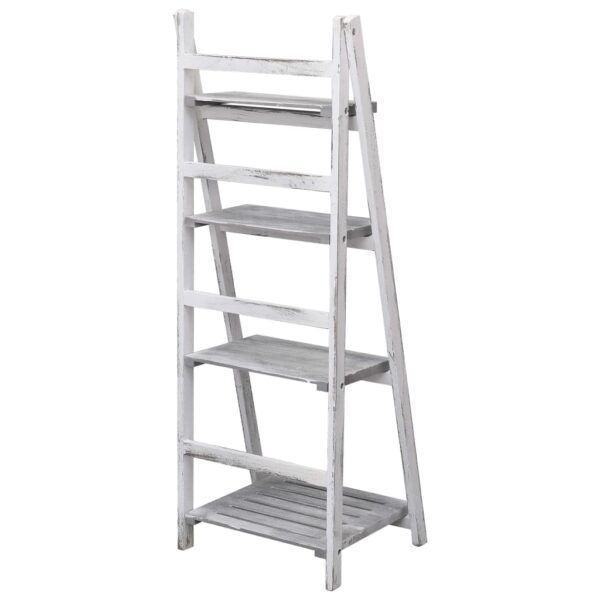 vidaXL 4-Tier Plant Stand Grey 43x33x113 cm Wood - Image 4