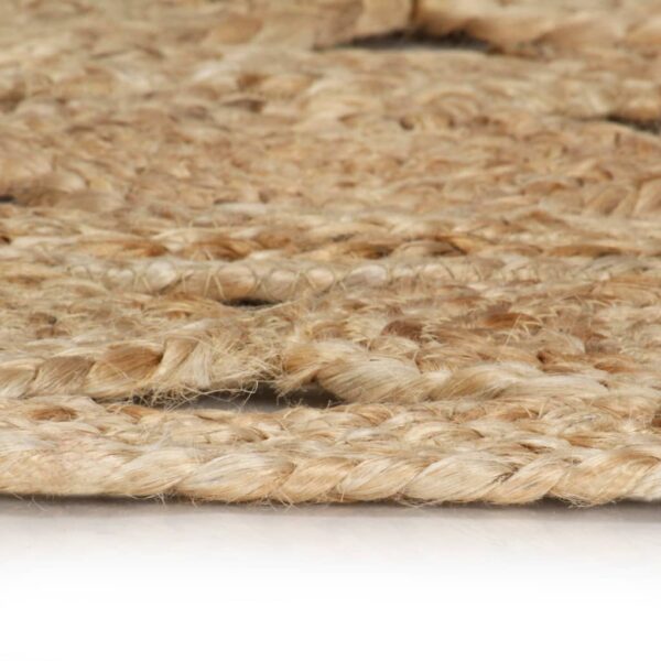 vidaXL Handmade Rug Braided Jute 90 cm - Image 3