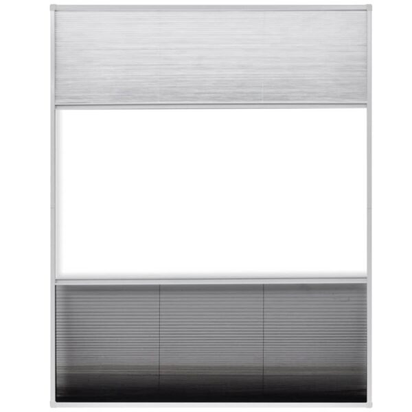 vidaXL Plisse Insect Screen for Windows Aluminium 80x100 cm with Shade - Image 5