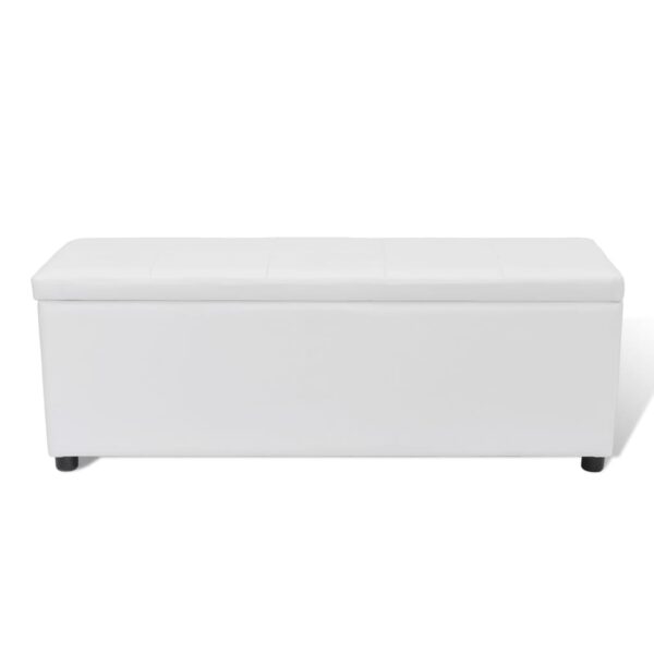 Storage Bench White Medium Size - Image 1