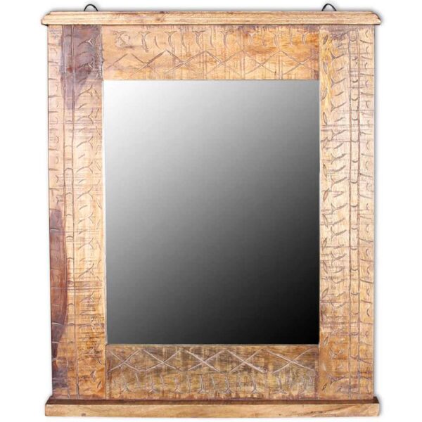 vidaXL Bathroom Vanity Cabinet with Mirror Solid Mango Wood - Image 13