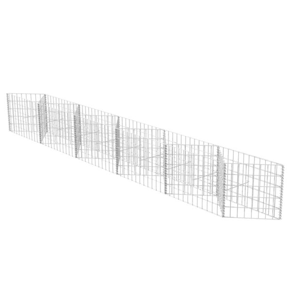 vidaXL Gabion Basket Galvanised Steel 300x30x50 cm - Image 2