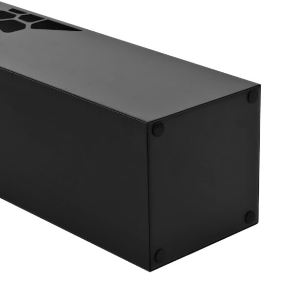 vidaXL Umbrella Stand Stones Steel Black - Image 3