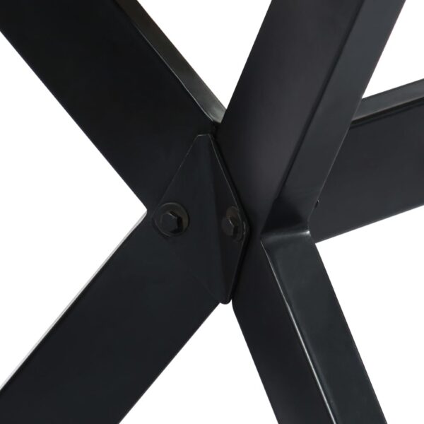 vidaXL Dining Table 160x80x75 cm Solid Reclaimed Wood - Image 6