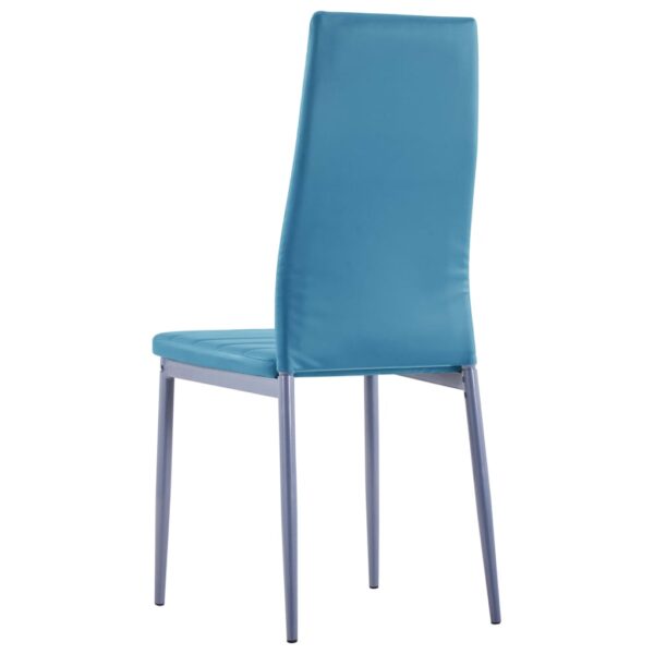 vidaXL Five Piece Dining Set Blue - Image 10