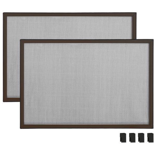 vidaXL Extendable Insect Screen for Windows Brown (100-193)x75 cm - Image 5