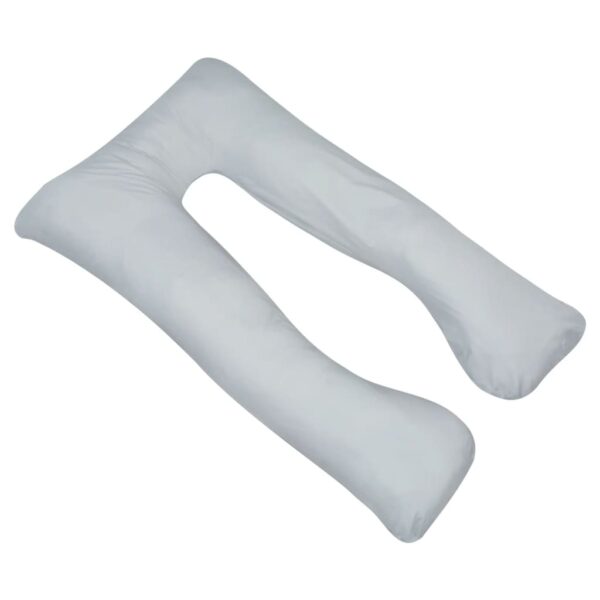 vidaXL Pregnancy Pillow 90x145 cm Grey - Image 2