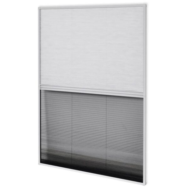 vidaXL Plisse Insect Screen for Windows Aluminium 60x80 cm with Shade - Image 2