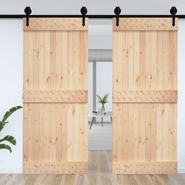vidaXL Door NARVIK 100x210 cm Solid Wood Pine - Image 3