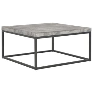 vidaXL Coffee Table 75x75x38 cm Concrete Look