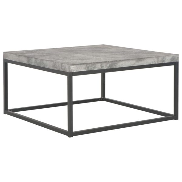 vidaXL Coffee Table 75x75x38 cm Concrete Look - Image 1