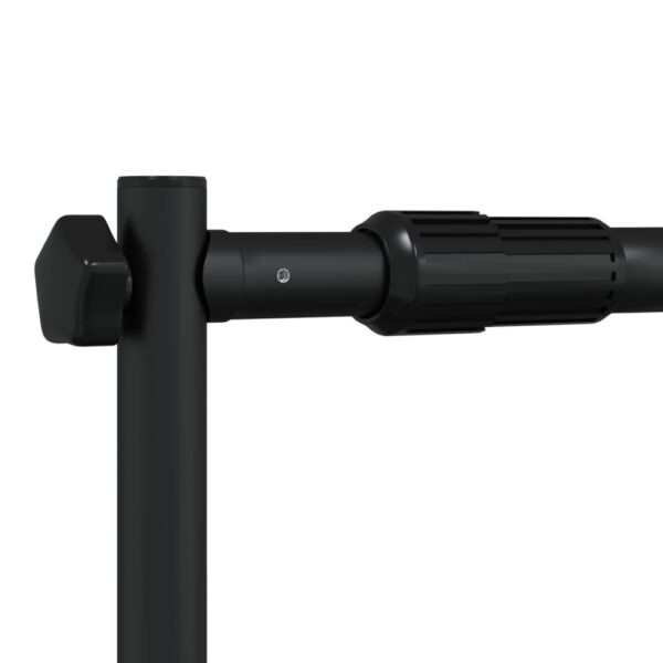 vidaXL Backdrop Stand Black 254x243 cm Steel - Image 7