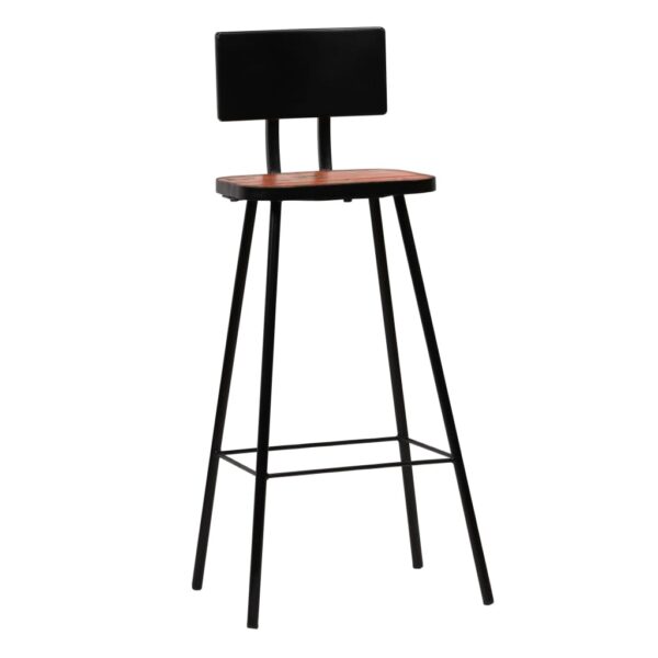 vidaXL Bar Chairs 2 pcs Solid Reclaimed Wood - Image 13