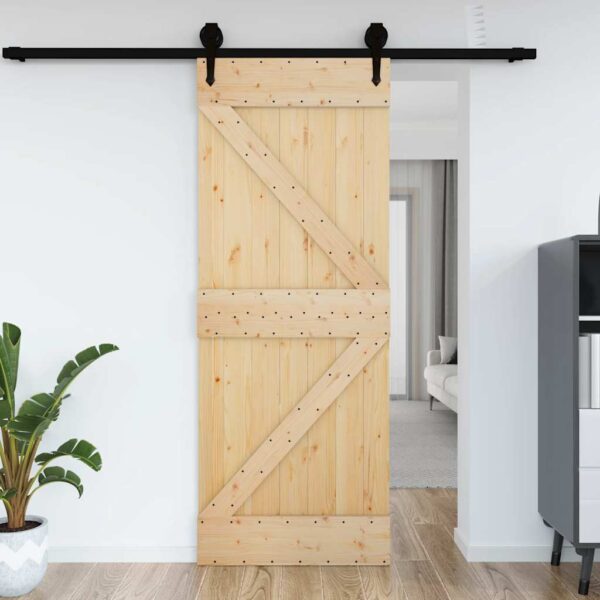 vidaXL Door NARVIK 85x210 cm Solid Wood Pine - Image 1