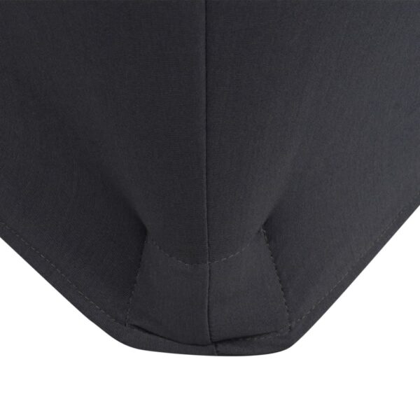 vidaXL Stretch Table Slipcovers 2 pcs 120x60.5x74 cm Anthracite - Image 3