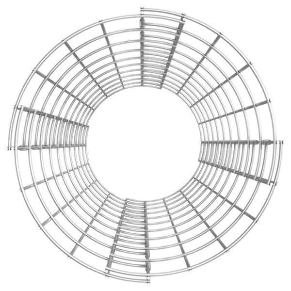 vidaXL Circular Gabion Pole Galvanised Steel Ø30x100 cm - Image 4