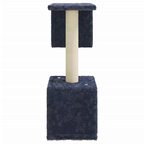 vidaXL Cat Tree with Sisal Scratching Posts Dark Grey 60 cm - Image 4