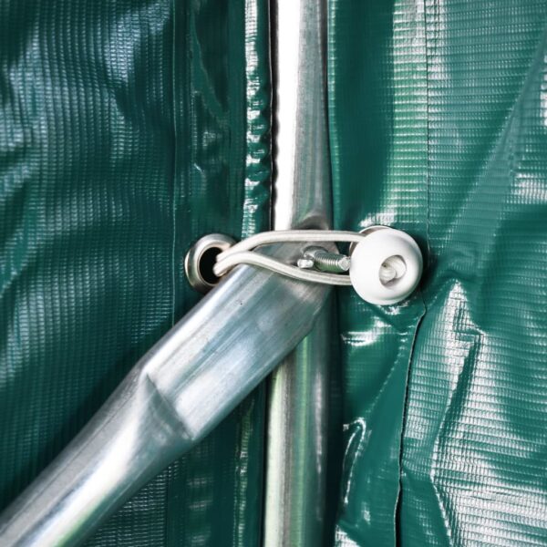 vidaXL Garage Tent PVC 1.6x2.4 m Green - Image 6