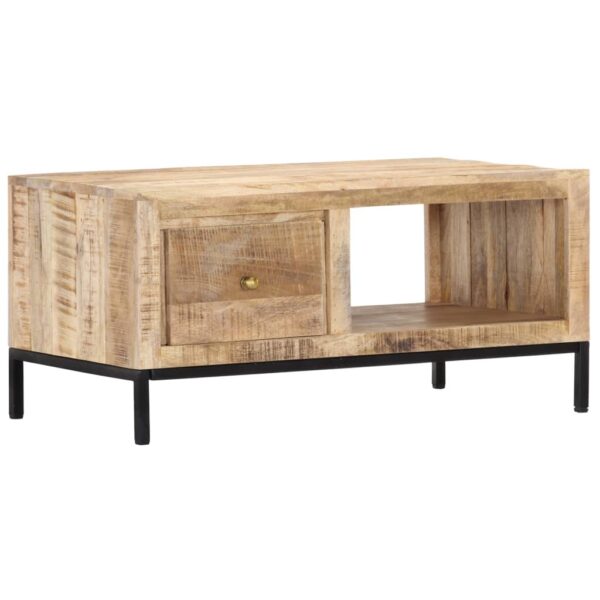 vidaXL Coffee Table 88x50x42 cm Solid Mango Wood - Image 10