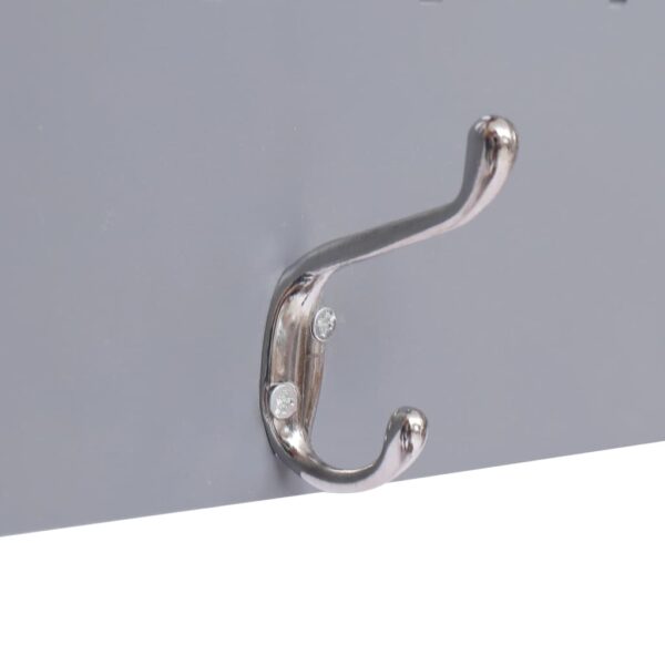 vidaXL Wall Mounted Coat Rack FAMILY Grey 74x29.5 cm - Image 4