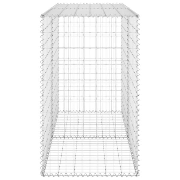 vidaXL Gabion Wall with Covers Galvanised Steel 150x60x100 cm - Image 5