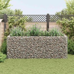 vidaXL Gabion Raised Bed Steel 270x90x100 cm