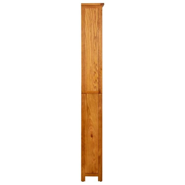 vidaXL 6-Tier Bookcase 80x22.5x180 cm Solid Oak Wood - Image 4