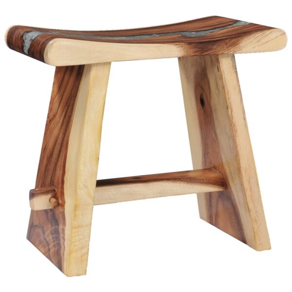 vidaXL Stool Solid Suar Wood and Polyresin - Image 12
