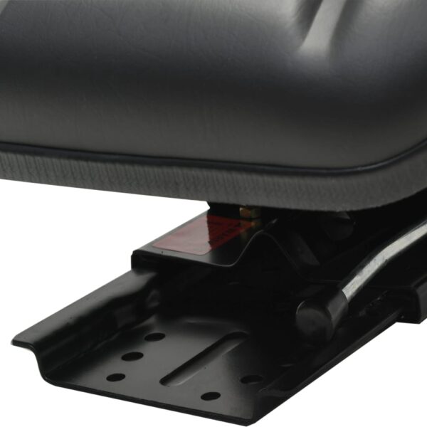 vidaXL Tractor Seat with Suspension Black - Image 3