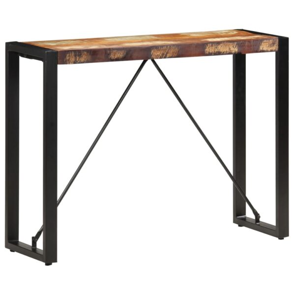 vidaXL Console Table 110x35x76 cm Solid Reclaimed Wood - Image 9
