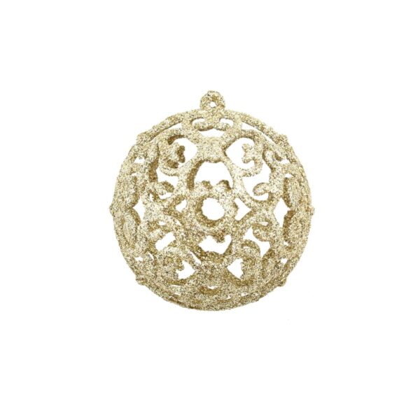 vidaXL 100 Piece Christmas Ball Set 3/4/6 cm Gold - Image 3