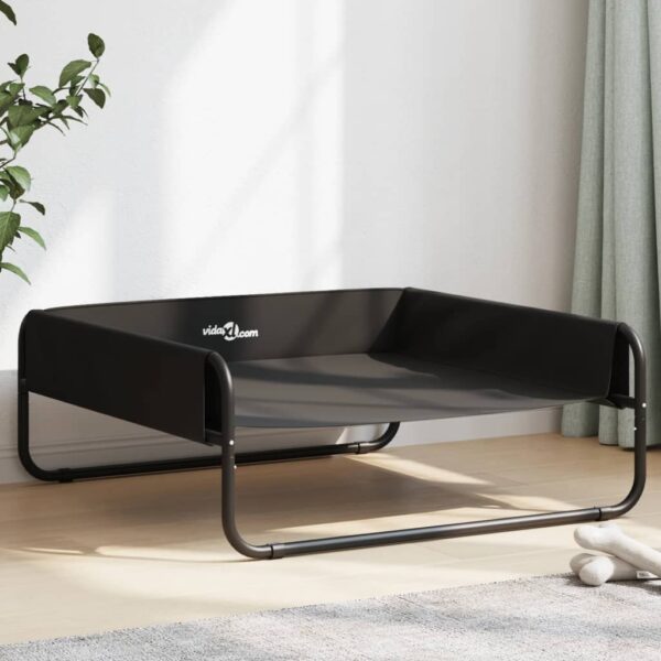 vidaXL Elevated Dog Bed Anthracite Oxford Fabric and Steel - Image 1
